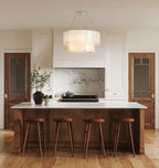 Manor Glass Round Chandelier 2-Tier 32''