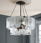 Manor Glass Round Chandelier 2-Tier 32''