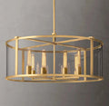 33 Inch Glass Drum Chandelier - Beckman - fovolighting