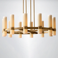 Summit Milk Glass Round Chandelier