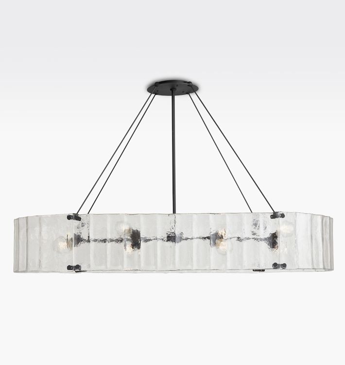 Manor Glass Linear Chandelier 60''