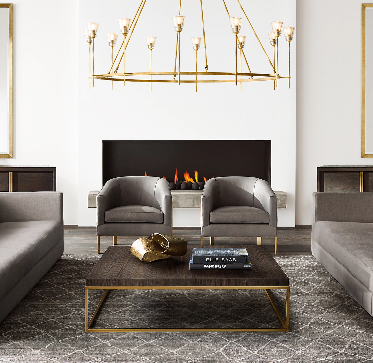 Crest Round Chandelier 46"