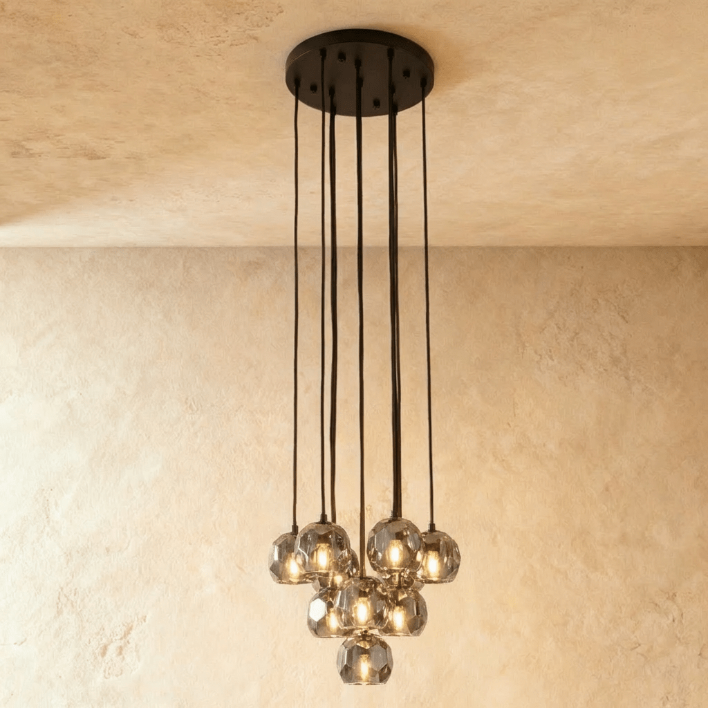 Boule do Cristal Round Cluster Chandelier
