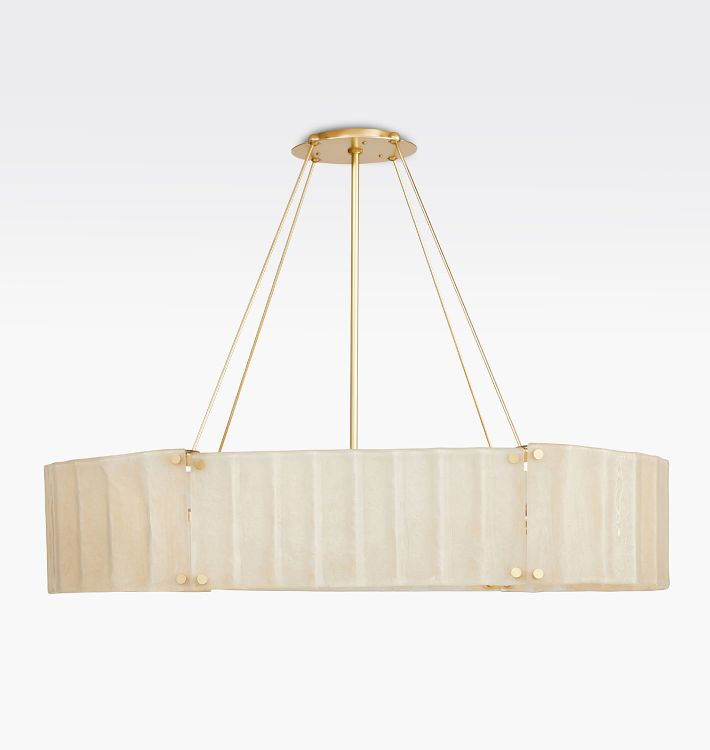 Manor Glass Linear Chandelier 48''
