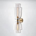 Madera Clear Glass Cloche Grand Sconce