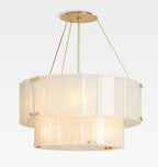 Manor Glass Round Chandelier 2-Tier 32''