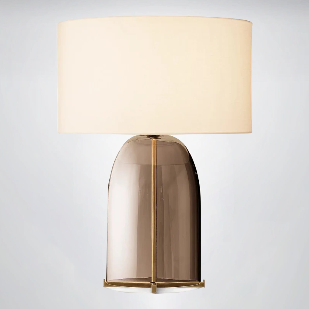 Madera Amber Glass Table Lamp