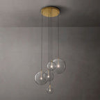 Glass Globe Cluster Chandelier
