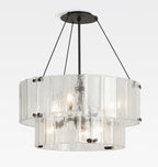 Manor Glass Round Chandelier 2-Tier 32''