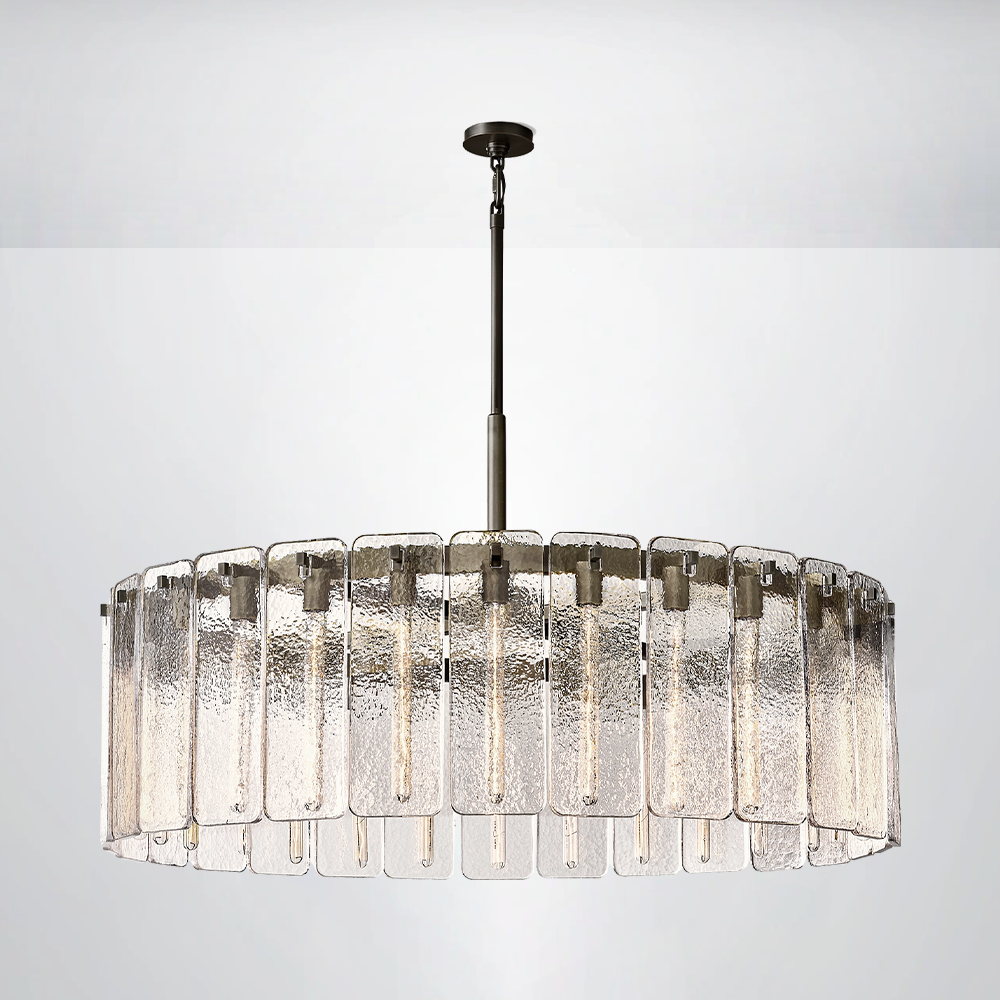 Ascend Glass Round Chandelier 48"