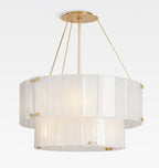 Manor Glass Round Chandelier 2-Tier 32''
