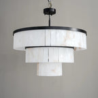 Modern Nature Alabaster 3 Tier Chandelier