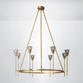 Crest Round Chandelier 46"