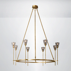 Crest Round Chandelier 46"