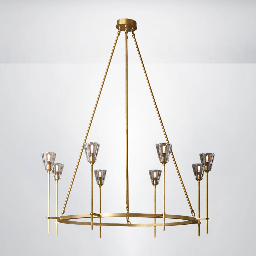 Crest Round Chandelier 46"