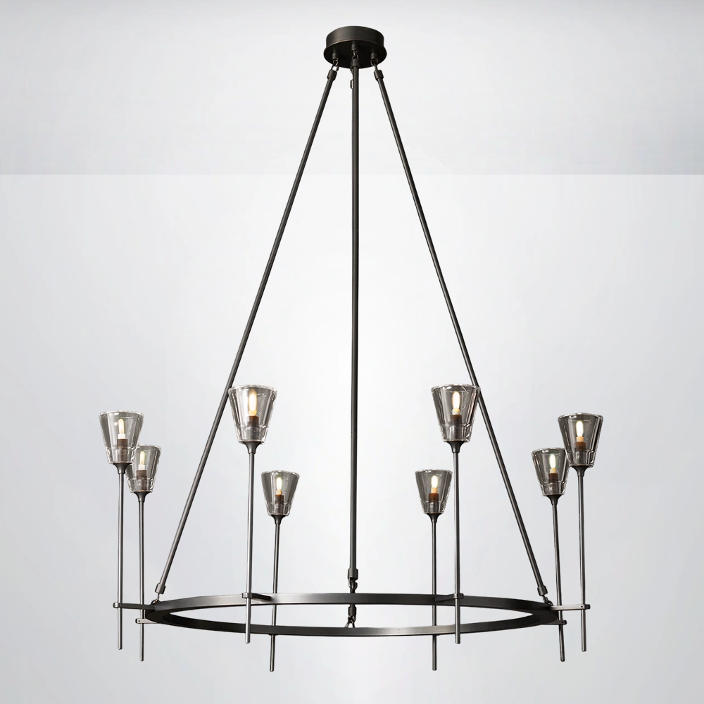 Crest Round Chandelier 46"