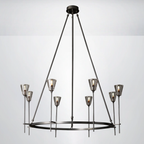Crest Round Chandelier 46"
