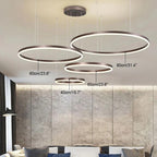 Grandeur Multi Rings Brown Chandelier