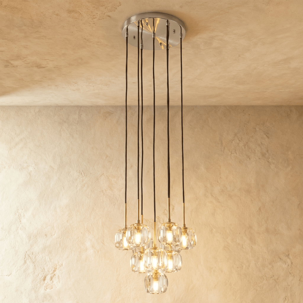 Boule do Cristal Round Cluster Chandelier