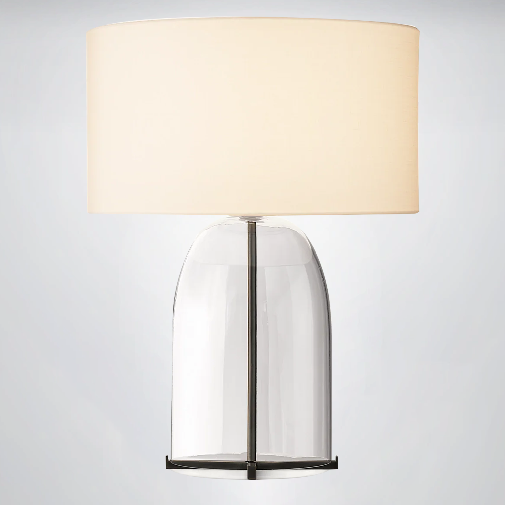 Madera Clear Glass Table Lamp