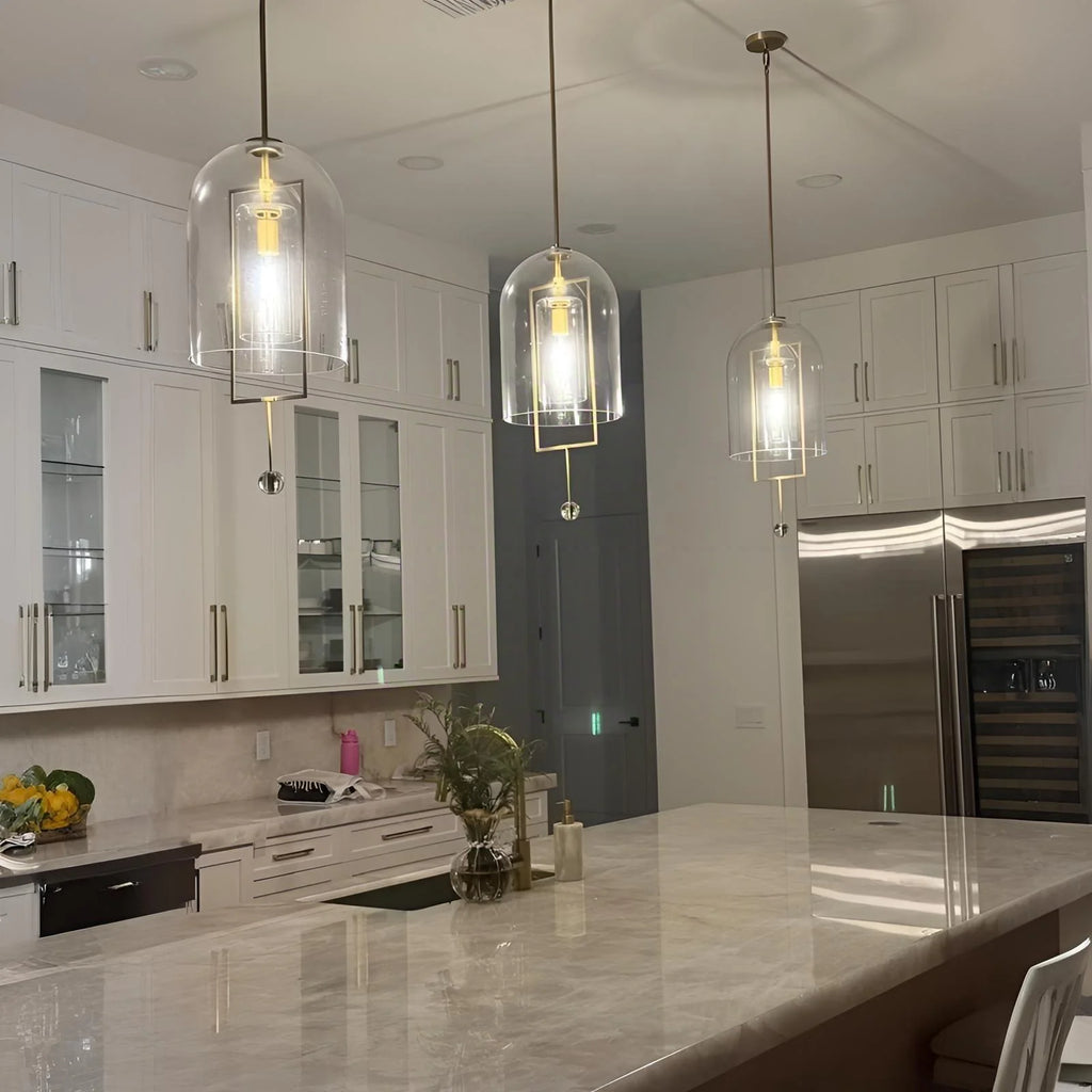 Fulcrume Clear Glass Pendant