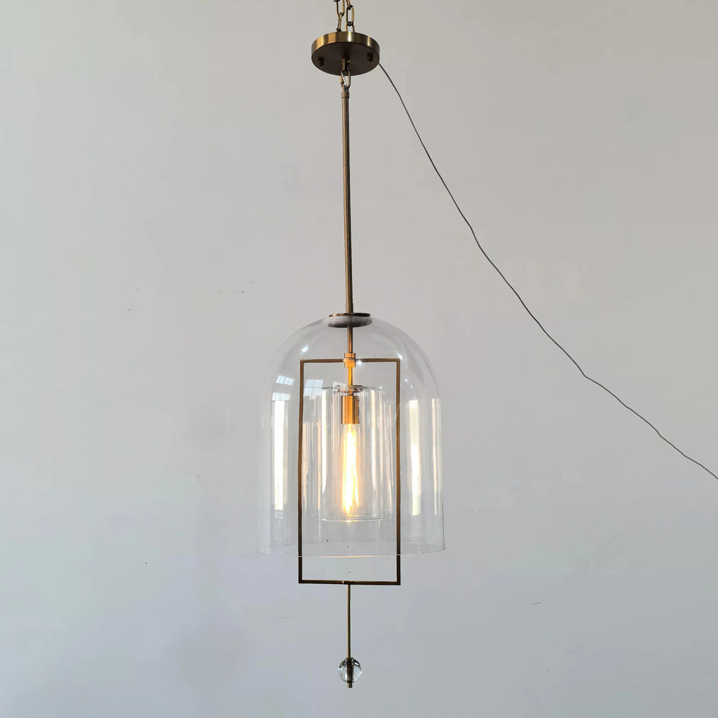 Fulcrume Clear Glass Pendant