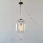 Fulcrume Clear Glass Pendant