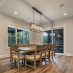 54 Inch Glass Rectangular Chandelier - Beckman - fovolighting