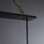 54 Inch Glass Rectangular Chandelier - Beckman - fovolighting