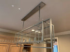 54 Inch Glass Rectangular Chandelier - Beckman - fovolighting