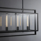 54 Inch Glass Rectangular Chandelier - Beckman - fovolighting