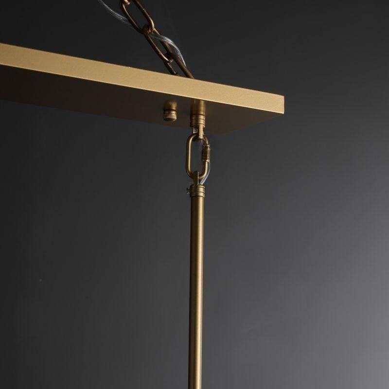 54 Inch Glass Rectangular Chandelier - Beckman - fovolighting