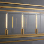 54 Inch Glass Rectangular Chandelier - Beckman - fovolighting