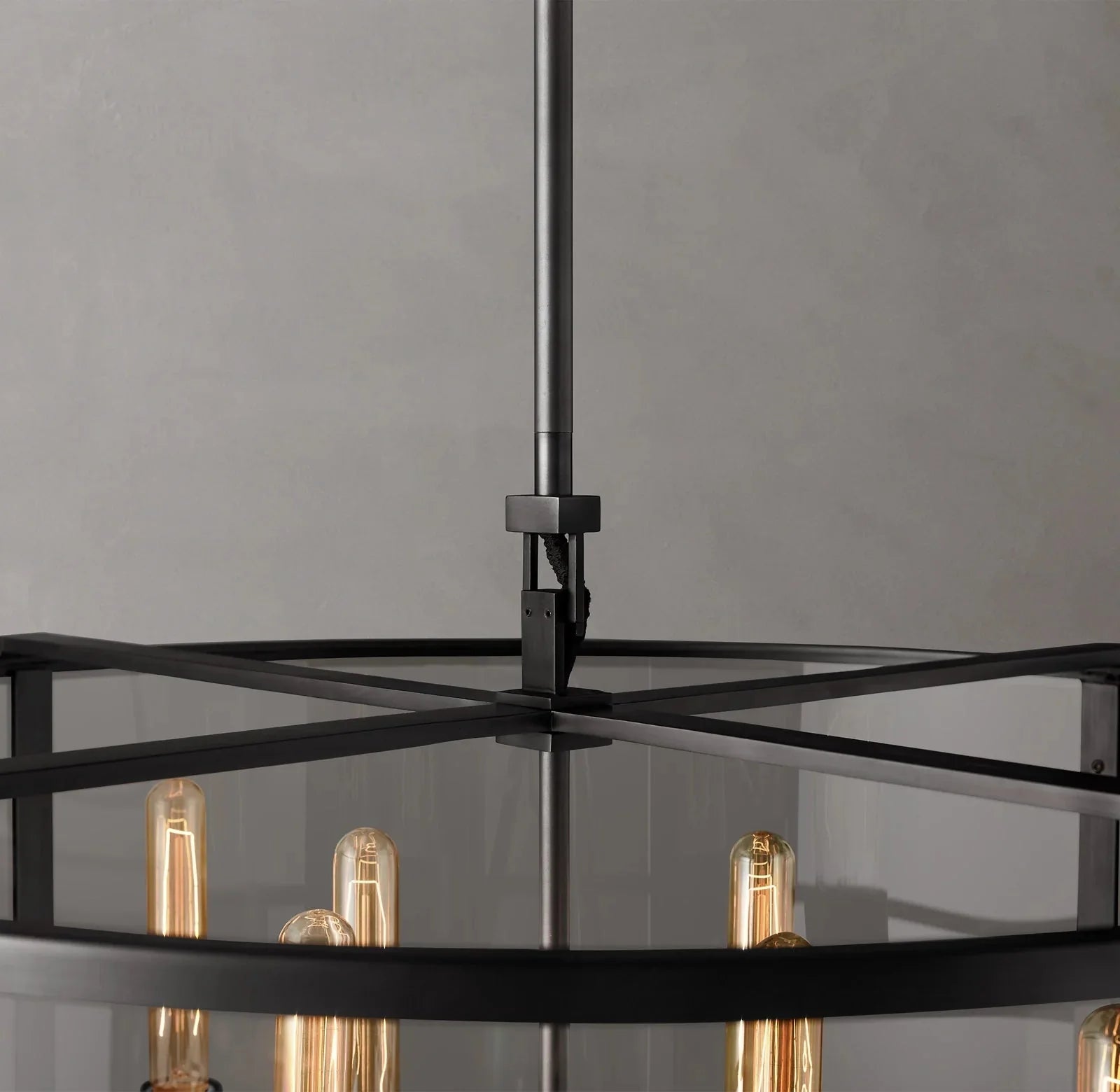 55 Inch Glass Drum Chandelier - Beckman - fovolighting