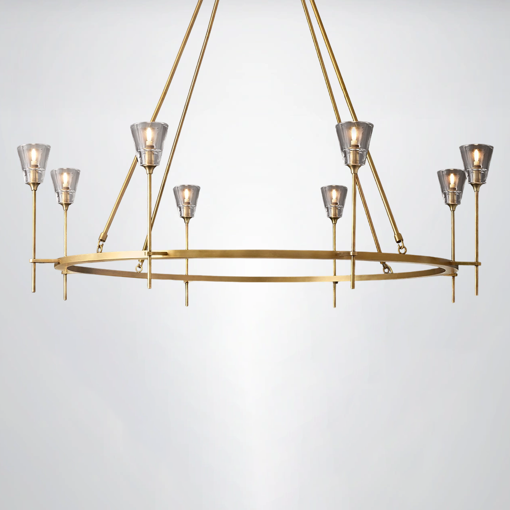 Crest Round Chandelier 58"
