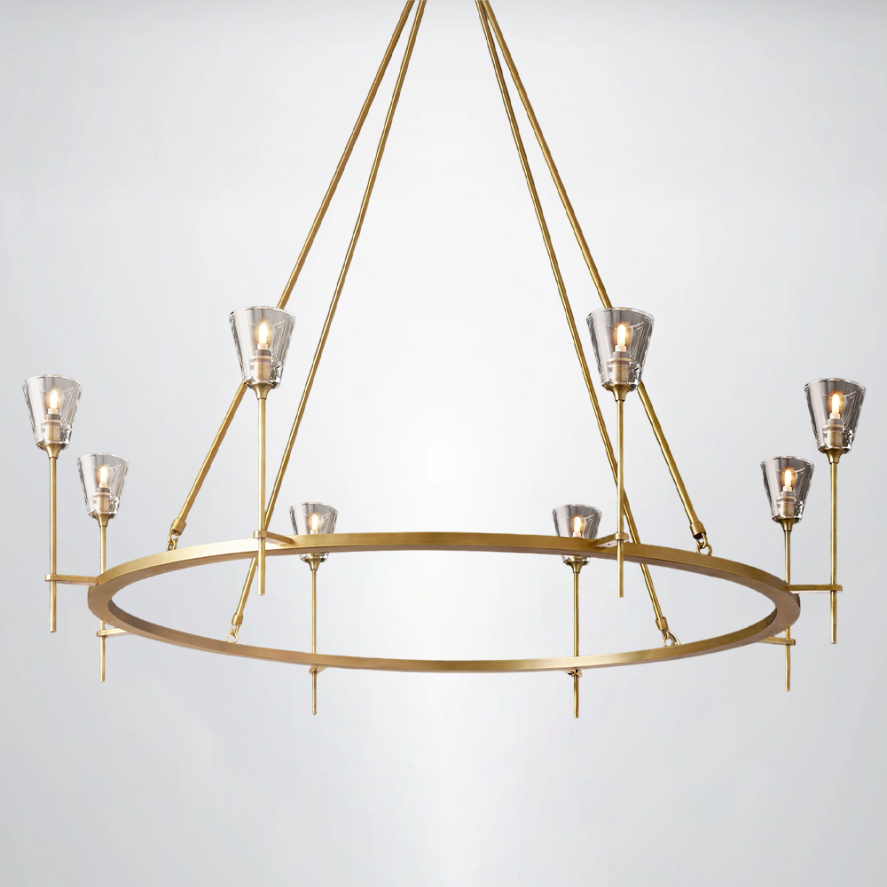 Crest Round Chandelier 58"