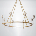 Crest Round Chandelier 58"