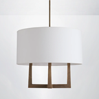 Lumaire Shaded Chandelier 24"