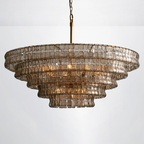 Callista 4/5-Tier Glass Round Chandelier