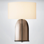 Madera Amber Glass Table Lamp