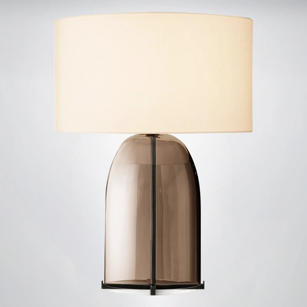 Madera Amber Glass Table Lamp