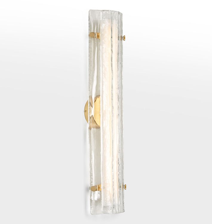 Manor Glass Wall Sconce 28"