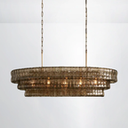 Callista Glass Oval Chandelier