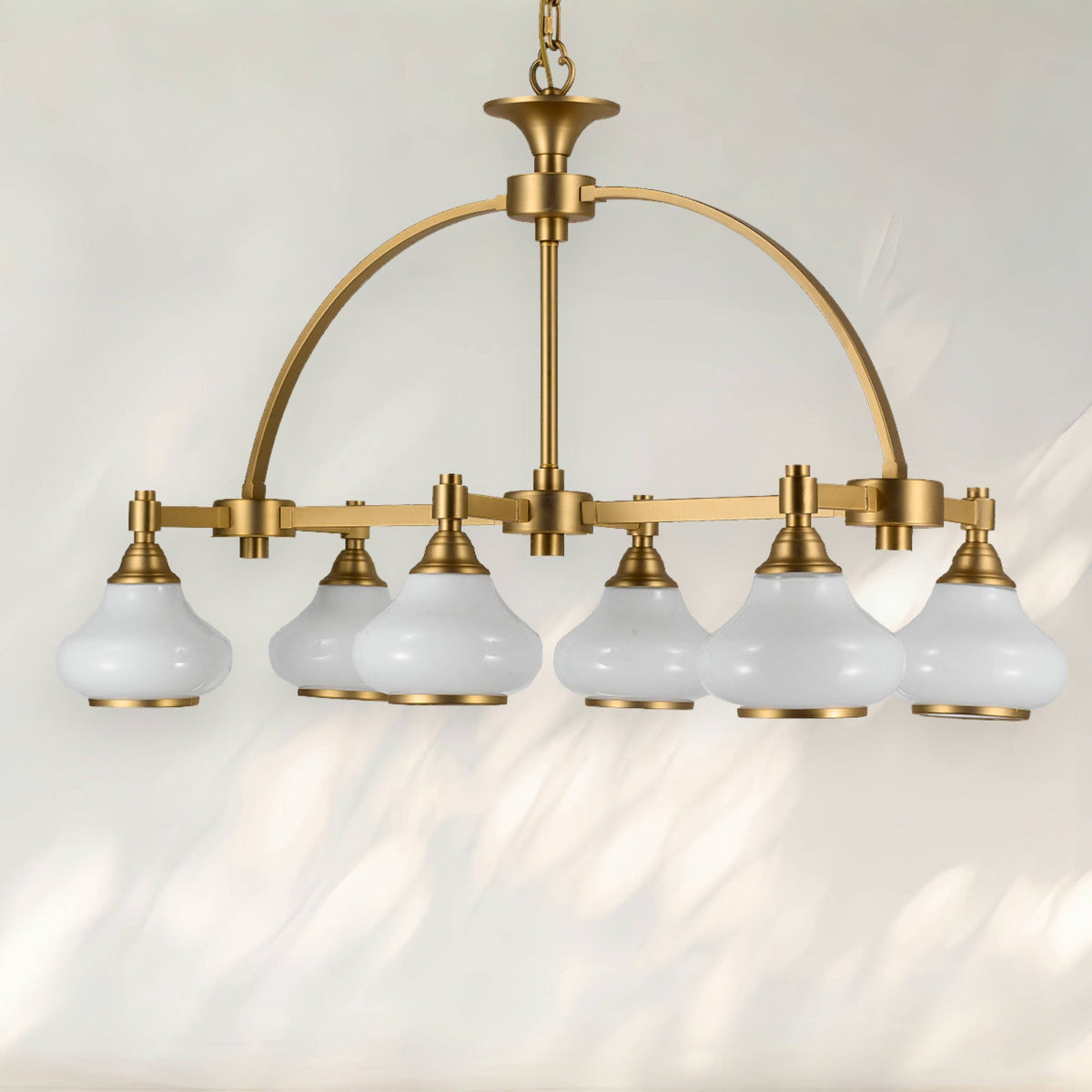 6 - Light Island Pendant Light with Milk White Glass Shades - fovolighting