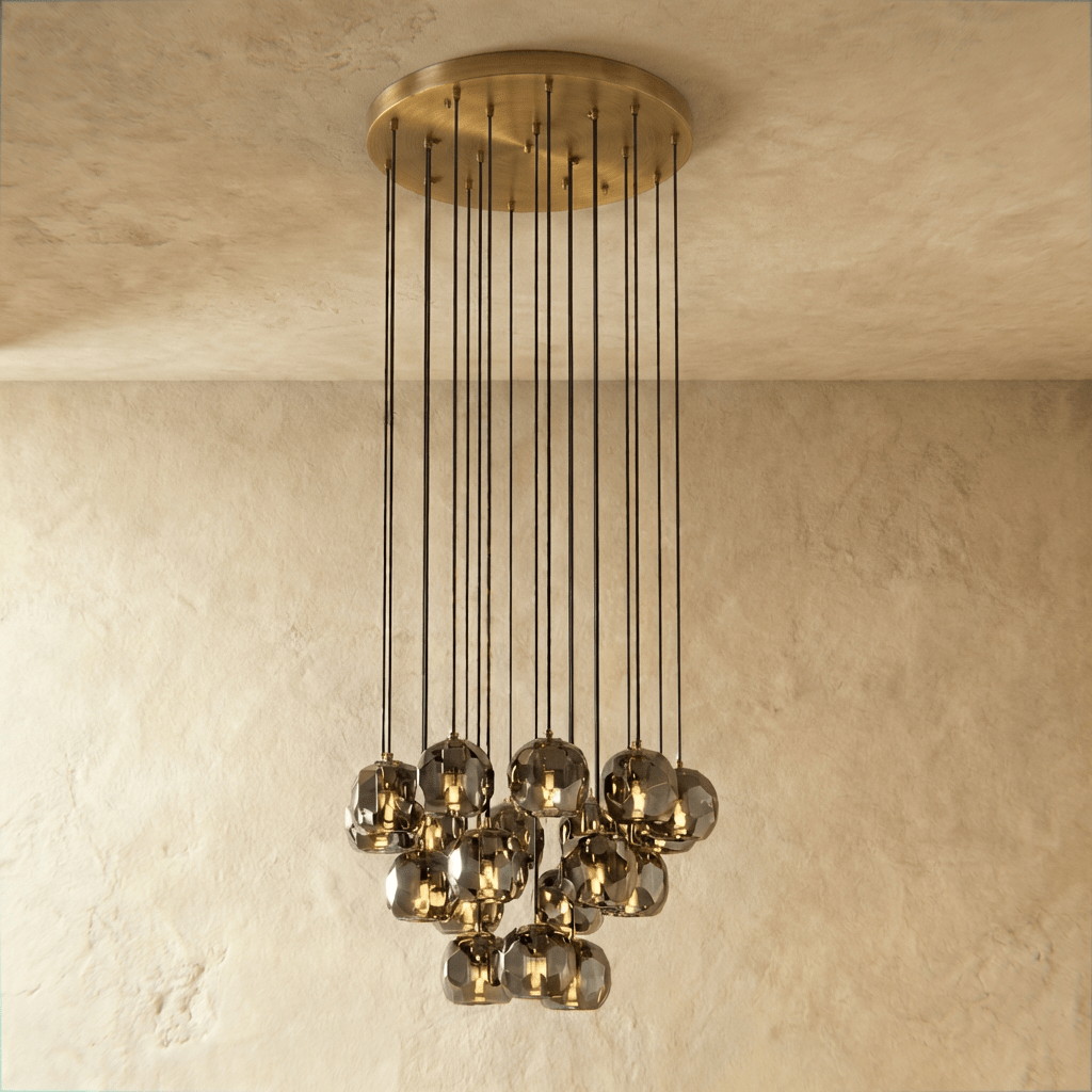Boule do Cristal Round Cluster Chandelier