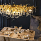 62" Albero Dining Room Crystal Chandelier - fovolighting