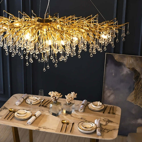 62" Albero Dining Room Crystal Chandelier - fovolighting