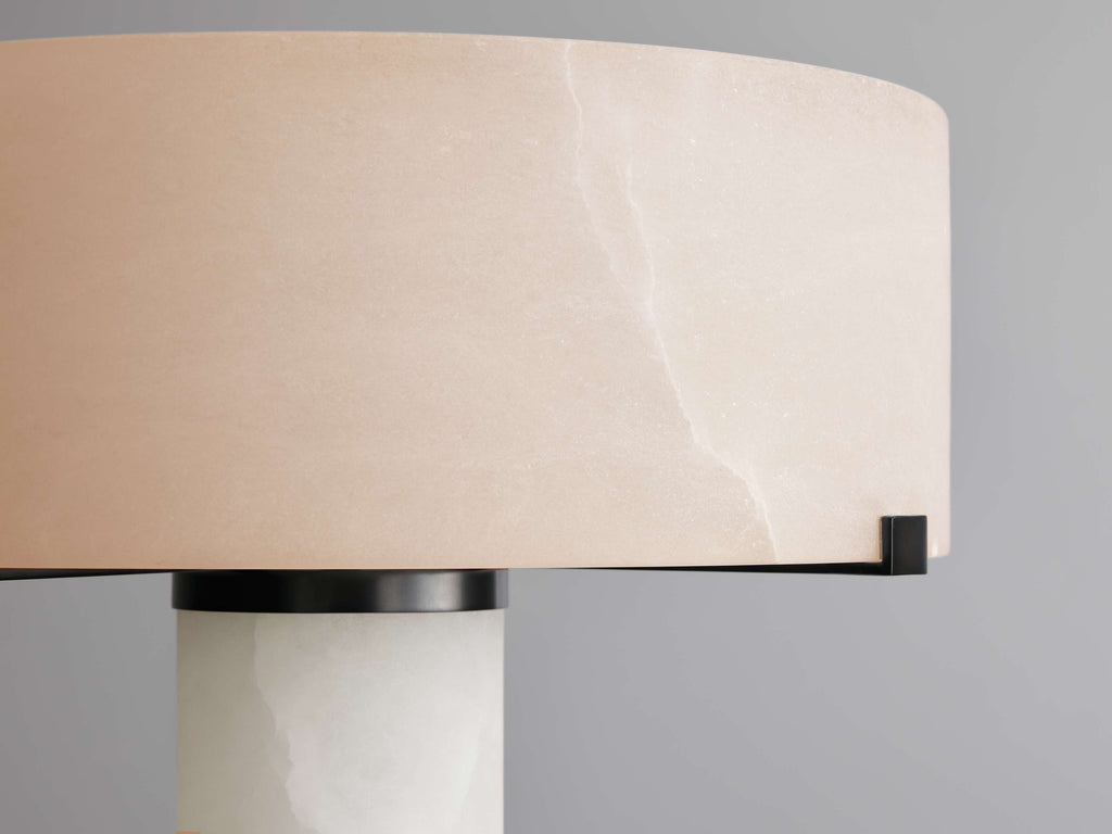 Chayla Alabaster Stone Floor Lamp 64''H