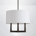 Lumaire Shaded Chandelier 24"