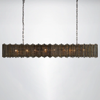 Roselle Glass Rectangular Chandelier
